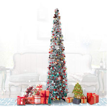 5ft collapsible Christmas tree tinsel coastal