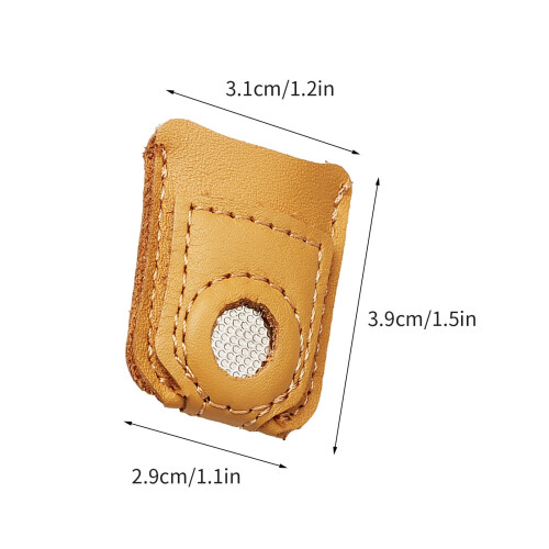 Viflosae leather sewing thimble finger cover 1 piece