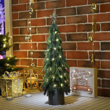 Christmas Tree USB LED Desktop Decoration Black