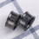 Stainless Steel Ear Tunnels 2PCS Black 18mm 4