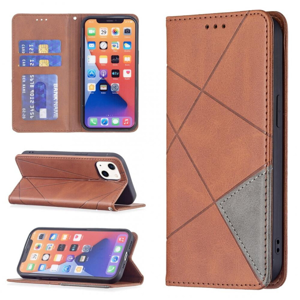 Iphone 13 Mini Pu Leather Wallet Case With Card Holder And 9314556125539