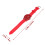 Rote, runde Damen-Quarzuhr mit Lederarmband 8