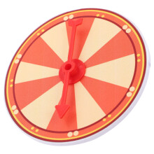 Jeu de roue de la fortune créatif à faire soi-même : accessoire de fête original et amusant. Plateau tournant de loterie.