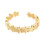 Brass Cuff Rings Gold Plated 5 pcs Size 6 2