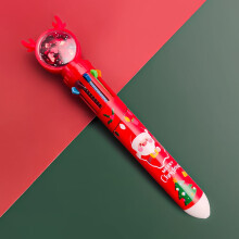 Winysin2PCS Bolígrafo 1ML Push 10color Marcador Multifunción Tipo Navidad Bolígrafo Oficina y Papelería