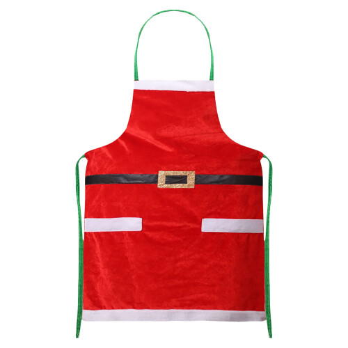 Kerstschort van flanel voor dames (1 stuk) 1