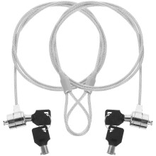 Laptop Locking Cable Keyed Security Hardware 2 Sets