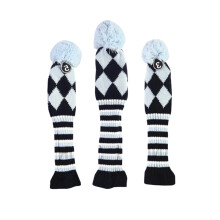 Knitted Hybrid Club Head Covers Wooden Driver Fairway Wood