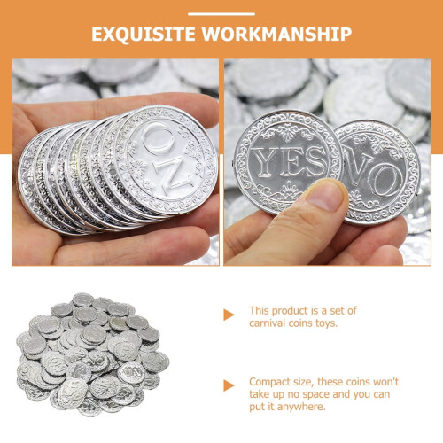 Yes/No Challenge Coins Plastic Toy 100 pcs 1