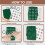 Boho polymer clay texture sheet 5.5x5.5 inch silicone mat 3