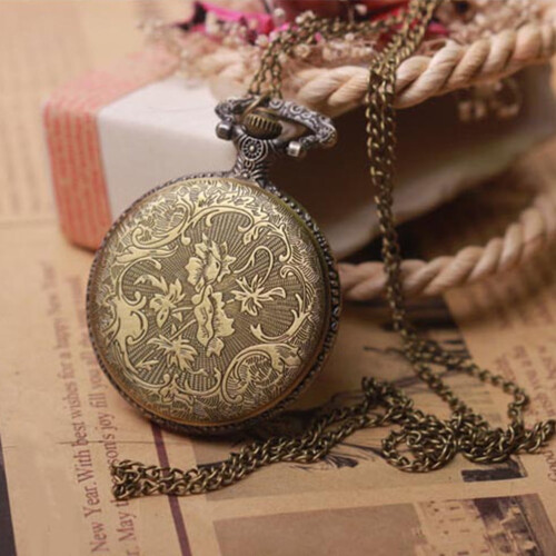 Men's vintage pocket watch with chain 2