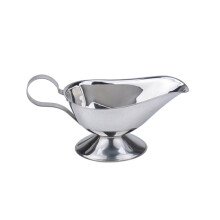 Salsera de acero inoxidable, cubo para jugo, plato para asar salsas, aderezos, salsas para mojar y condimentos (5 onzas)