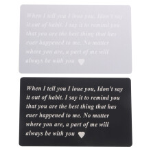 Couple's Photo Gift with Clear Lettering