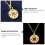 Compass Necklace Stainless Steel Unisex Initial Pendant 4