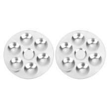 Stainless Steel Painting Palette Tray 2 pcs