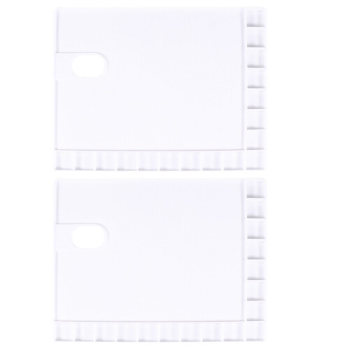 Watercolor Mixing Tray White Square 17-Hole 2 pcs