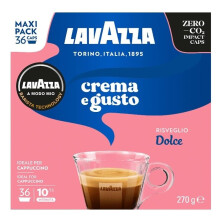 Lavazza A Modo Mio Crema e Gusto Dolce Coffee Capsules, Maxi Pack - Total 36 Pods