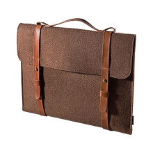 Laptoptas van bruin vilt, 15,6 inch, 1 stuk