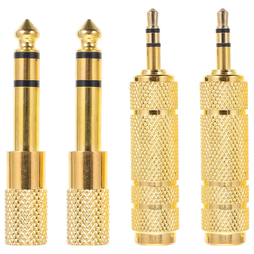 Stereo Headphone Adapter 6.5Mm To 3.5Mm 4 Pcs 901175904356