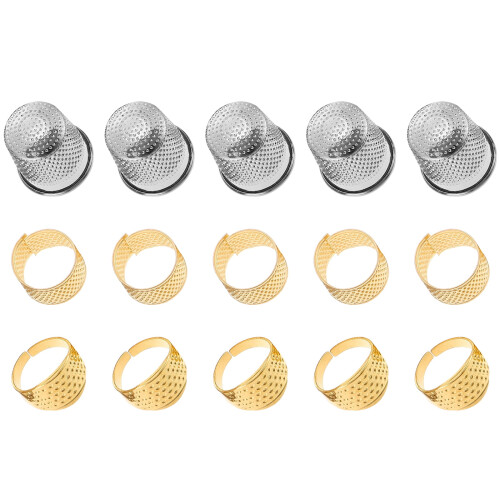 Sewing thimble thickened finger protector 15 pcs