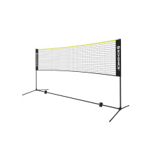 Portable Badminton Net - Adjustable Height - 4m - Foldable with Stand
