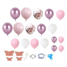 Kit de ballons papillons (1 ensemble) pour décoration de fête (anniversaire, mariage, baby shower).