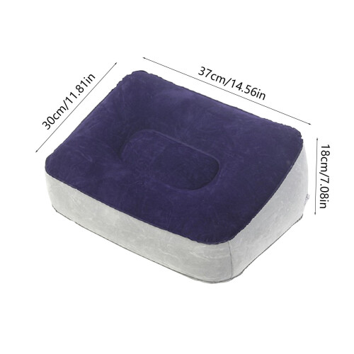 Flocking Leg Elevation Cushion PVC Inflatable Foot Rest 2