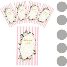 Blank Scratch Cards with Stickers 120 pcs
