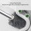 Βούρτσα τουαλέτας Staron με σκληρές τρίχες, κιτ καθαρισμού μπάνιου με μακριά λαβή, 6
