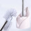 RXIRUCGD toilet brush pink modern compact long handle 4