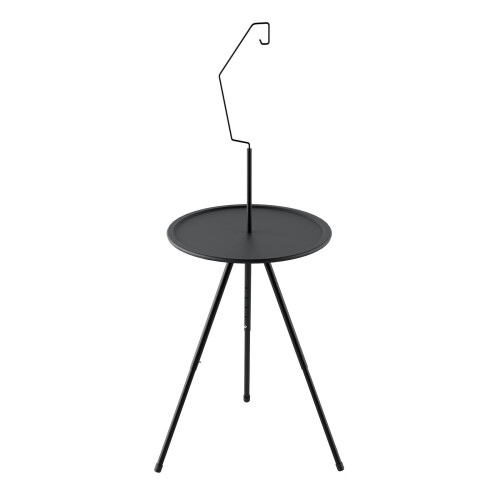 Portable folding round table adjustable height 1 piece