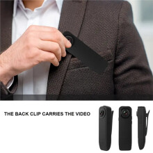 -Tragbare 1080P-Rückenclip-Kamera, Aufzeichnungsgerät für Strafverfolgungsbehörden, Infrarot-Nachtsichtgerät, Taschen-Sportkamera