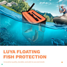 Floating Fishing Basket, Foldable Fishing Net Cage Hanging Mesh Fish Protector Fishing Gear