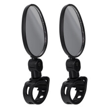 Bike Rearview Mirror Handlebar Mount Glass 2 pcs