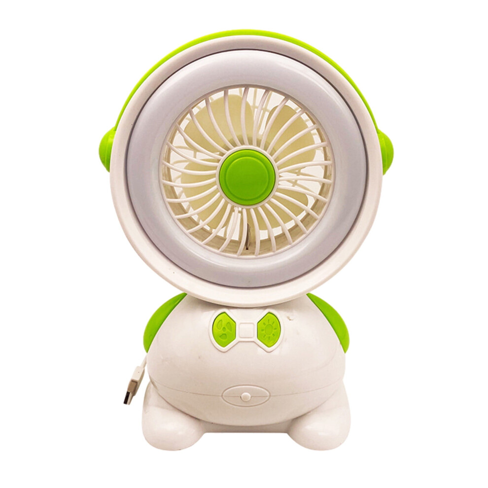 Tarmeek Mini Desk Fan With Light Usb Rechargeable 3-Speed 901175911767