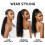 Extensiones de coleta sintéticas para mujer (3 piezas) 2