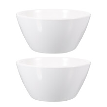 Mini bol de arroz para aperitivos, melamina blanca, 2 unidades.