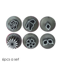 6-teiliges Nagelstempel-Set mit 6 verschiedenen Mustern, DIY-Nagelkunst-Werkzeuge, kompatibel mit rosa Designs für Frauen und Mädchen