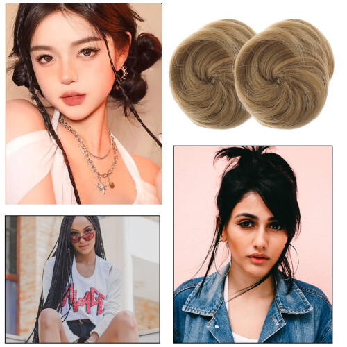 Facili extension a chignon per capelli lisci (4 pezzi) 2