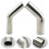 Conector de tubería de codo de 45 de acero inoxidable de 19 a 51 mm 2