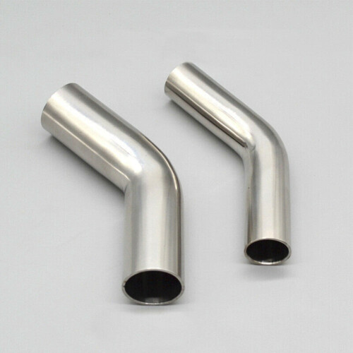 Conector de tubería de codo de 45 de acero inoxidable de 19 a 51 mm 2