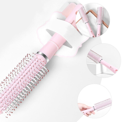 Cepillo redondo para el cabello de mujer para secado y rizado. 1