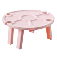 Plastic outdoor wine table foldable beverage holder