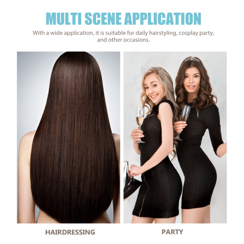 Extensiones de cabello liso con clip (15 piezas) 2
