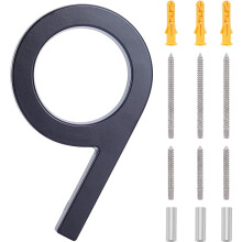 15 cm husnummer i zinklegering, moderne adressenummer i metal.
