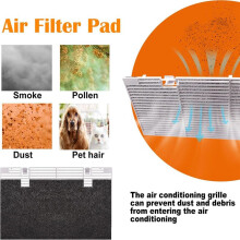 2set RV A/C Ducted Air Grille RV Air Conditioner Cover with RV AC Filter Replacement for 3104928.019
