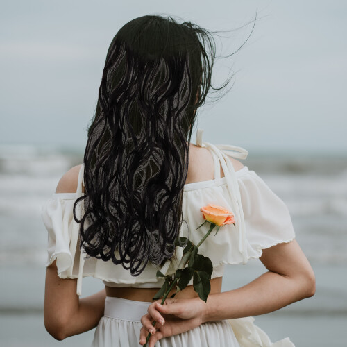 Extensiones de cabello humano ondulado Eease para mujer (2 piezas) 2