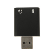 USB-geluidskaart met microfoon- en hoofdtelefoonaansluiting