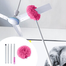 Plumeau de plafond en microfibre Kayannuo 119 cm avec rallonge, compatible avec les plafonds hauts et les meubles
