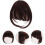 Flequillo postizo de cabello humano, color marrón oscuro. 2